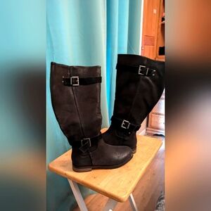 Torrid Black double buckle knee boot